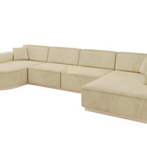Narożnik uniwersalny bez funkcji spania ARRIO-U2 388x171x83 cm Beżowy 815175 Narożnik uniwersalny bez funkcji spania ARRIO-U2 388x171x83 cm Beżowy 815175