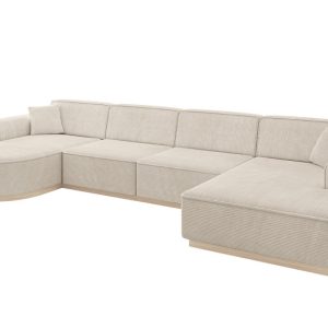 Narożnik uniwersalny bez funkcji spania ARRIO-U2 388x171x83 cm Beżowy 815244 Narożnik uniwersalny bez funkcji spania ARRIO-U2 388x171x83 cm Beżowy 815244