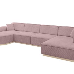 Narożnik uniwersalny bez funkcji spania ARRIO-U2 388x171x83 cm Różowy 814995 Narożnik uniwersalny bez funkcji spania ARRIO-U2 388x171x83 cm Różowy 814995