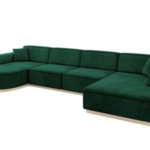 Narożnik uniwersalny bez funkcji spania ARRIO-U2 388x171x83 cm Zielony 815247 Narożnik uniwersalny bez funkcji spania ARRIO-U2 388x171x83 cm Zielony 815247