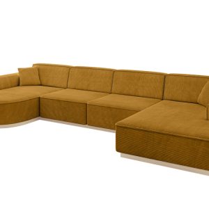 Narożnik uniwersalny bez funkcji spania ARRIO-U2 388x171x83 cm Żółty 815030 Narożnik uniwersalny bez funkcji spania ARRIO-U2 388x171x83 cm Żółty 815030