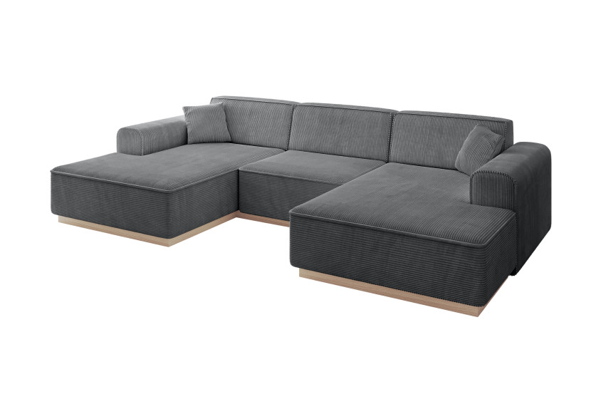 Narożnik uniwersalny bez funkcji spania IREA-U1 301x165x80 Ciemnoszary 753244