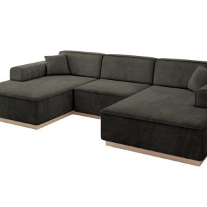 Narożnik uniwersalny bez funkcji spania IREA-U1 301x165x80 Czarny 753398