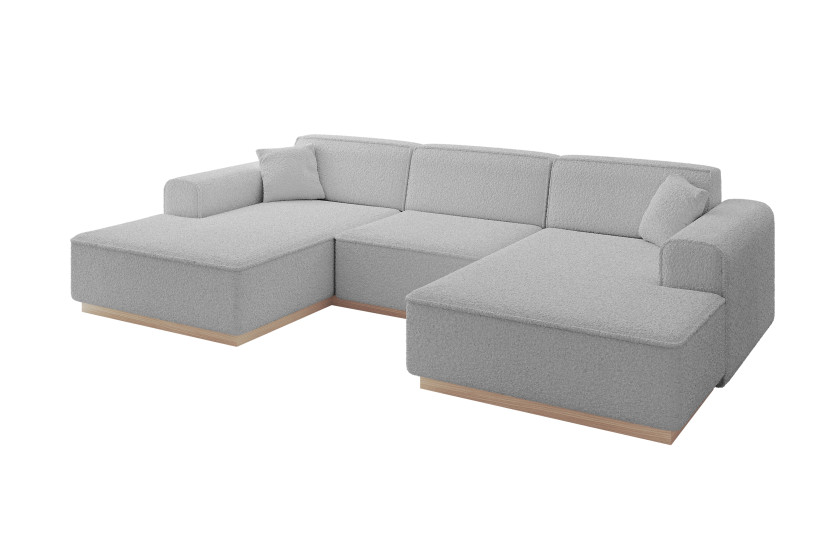 Narożnik uniwersalny bez funkcji spania IREA-U1 301x165x80 Jasny szary 753495