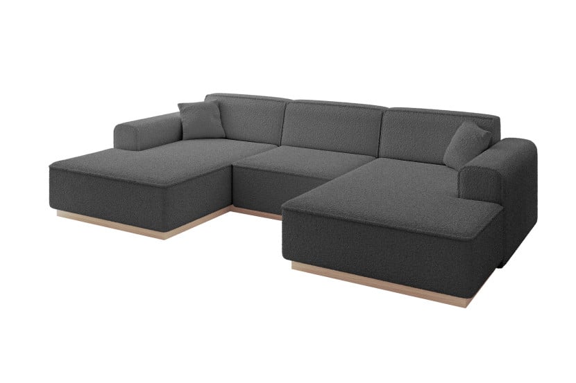 Narożnik uniwersalny bez funkcji spania IREA-U1 301x165x80 Szary 753497