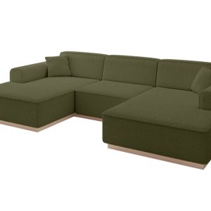 Narożnik uniwersalny bez funkcji spania IREA-U1 301x165x80 Zielony 753367