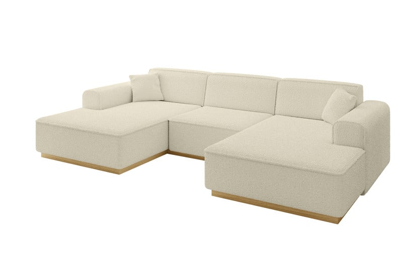Narożnik uniwersalny bez funkcji spania IREA-U1-v2 301x165x80 Beżowy 755556