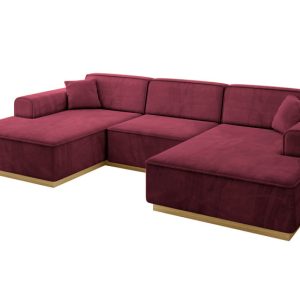 Narożnik uniwersalny bez funkcji spania IREA-U1-v2 301x165x80 Bordowy 755578 Narożnik uniwersalny bez funkcji spania IREA-U1-v2 301x165x80 Bordowy 755578