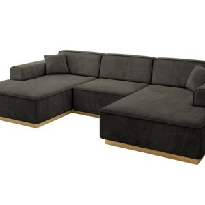 Narożnik uniwersalny bez funkcji spania IREA-U1-v2 301x165x80 Czarny 755611 Narożnik uniwersalny bez funkcji spania IREA-U1-v2 301x165x80 Czarny 755611