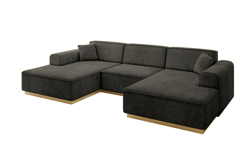 Narożnik uniwersalny bez funkcji spania IREA-U1-v2 301x165x80 Czarny 755611