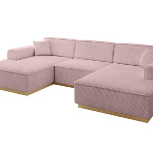 Narożnik uniwersalny bez funkcji spania IREA-U1-v2 301x165x80 Różowy 755597 Narożnik uniwersalny bez funkcji spania IREA-U1-v2 301x165x80 Różowy 755597