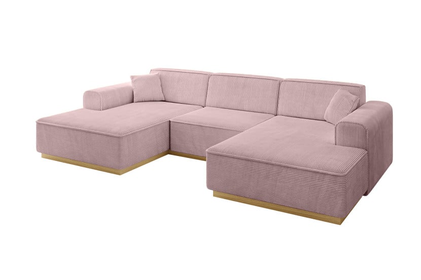 Narożnik uniwersalny bez funkcji spania IREA-U1-v2 301x165x80 Różowy 755597