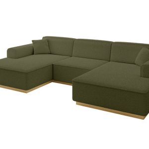 Narożnik uniwersalny bez funkcji spania IREA-U1-v2 301x165x80 Zielony 755563 Narożnik uniwersalny bez funkcji spania IREA-U1-v2 301x165x80 Zielony 755563
