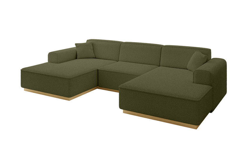 Narożnik uniwersalny bez funkcji spania IREA-U1-v2 301x165x80 Zielony 755563