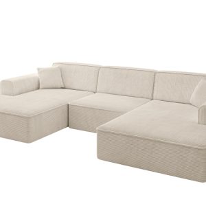 Narożnik uniwersalny bez funkcji spania IREA-U1-v3 301x165x77 Beżowy 775527 Narożnik uniwersalny bez funkcji spania IREA-U1-v3 301x165x77 Beżowy 775527