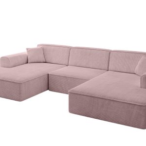 Narożnik uniwersalny bez funkcji spania IREA-U1-v3 301x165x77 Różowy 775567