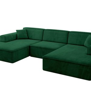 Narożnik uniwersalny bez funkcji spania IREA-U1-v3 301x165x77 Zielony 807759 Narożnik uniwersalny bez funkcji spania IREA-U1-v3 301x165x77 Zielony 807759