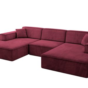 Narożnik uniwersalny bez funkcji spania IREA-U1-v4 301x165x77 Bordowy 775281 Narożnik uniwersalny bez funkcji spania IREA-U1-v4 301x165x77 Bordowy 775281