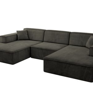 Narożnik uniwersalny bez funkcji spania IREA-U1-v4 301x165x77 Czarny 775412 Narożnik uniwersalny bez funkcji spania IREA-U1-v4 301x165x77 Czarny 775412