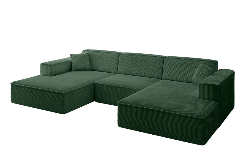 Narożnik uniwersalny bez funkcji spania IREA-U1-v4 301x165x77 Zielony 775264