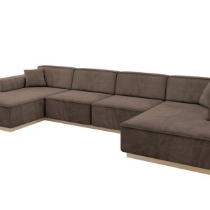 Narożnik uniwersalny bez funkcji spania IREA-U2 386x165x80 Brązowy 755519 Narożnik uniwersalny bez funkcji spania IREA-U2 386x165x80 Brązowy 755519