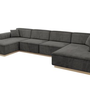 Narożnik uniwersalny bez funkcji spania IREA-U2 386x165x80 Ciemnoszary 755577 Narożnik uniwersalny bez funkcji spania IREA-U2 386x165x80 Ciemnoszary 755577