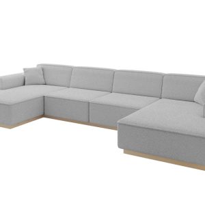 Narożnik uniwersalny bez funkcji spania IREA-U2 386x165x80 Jasny szary 755553 Narożnik uniwersalny bez funkcji spania IREA-U2 386x165x80 Jasny szary 755553