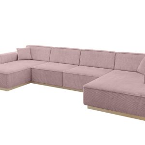 Narożnik uniwersalny bez funkcji spania IREA-U2 386x165x80 Różowy 755604 Narożnik uniwersalny bez funkcji spania IREA-U2 386x165x80 Różowy 755604