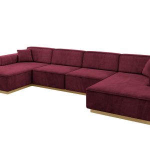 Narożnik uniwersalny bez funkcji spania IREA-U2-v2 386x165x80 Bordowy 755495