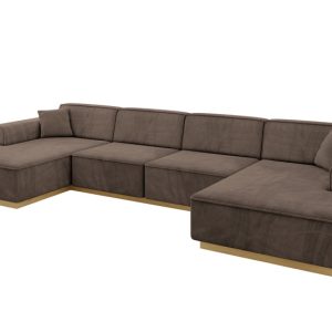 Narożnik uniwersalny bez funkcji spania IREA-U2-v2 386x165x80 Brązowy 755593