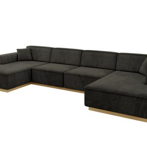 Narożnik uniwersalny bez funkcji spania IREA-U2-v2 386x165x80 Czarny 755547