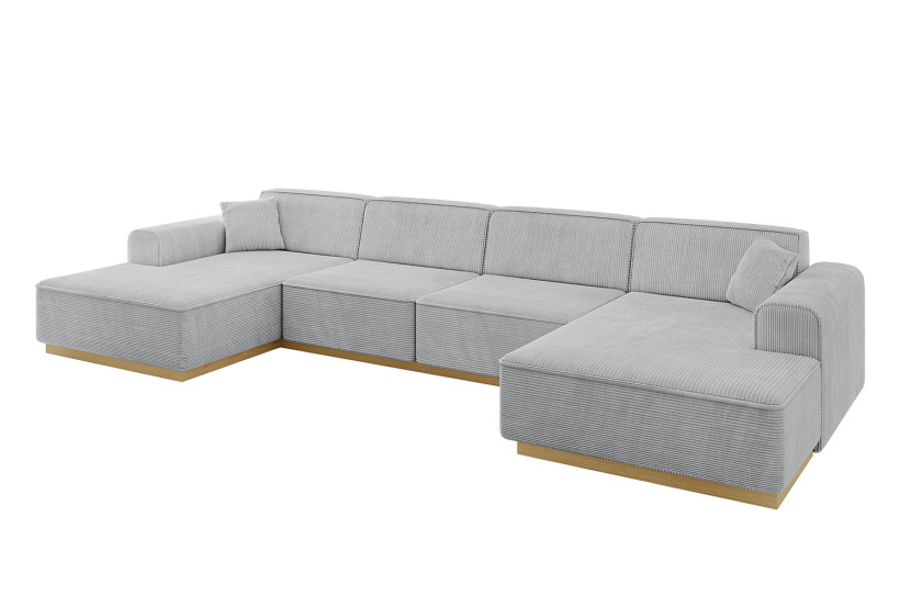 Narożnik uniwersalny bez funkcji spania IREA-U2-v2 386x165x80 Szary 755574