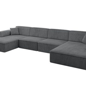 Narożnik uniwersalny bez funkcji spania IREA-U2-v3 386x165x77 Ciemnoszary 775521 Narożnik uniwersalny bez funkcji spania IREA-U2-v3 386x165x77 Ciemnoszary 775521