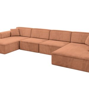 Narożnik uniwersalny bez funkcji spania IREA-U2-v3 386x165x77 Morelowy 807639 Narożnik uniwersalny bez funkcji spania IREA-U2-v3 386x165x77 Morelowy 807639