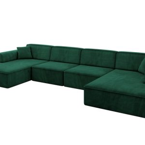 Narożnik uniwersalny bez funkcji spania IREA-U2-v3 386x165x77 Zielony 775580 Narożnik uniwersalny bez funkcji spania IREA-U2-v3 386x165x77 Zielony 775580