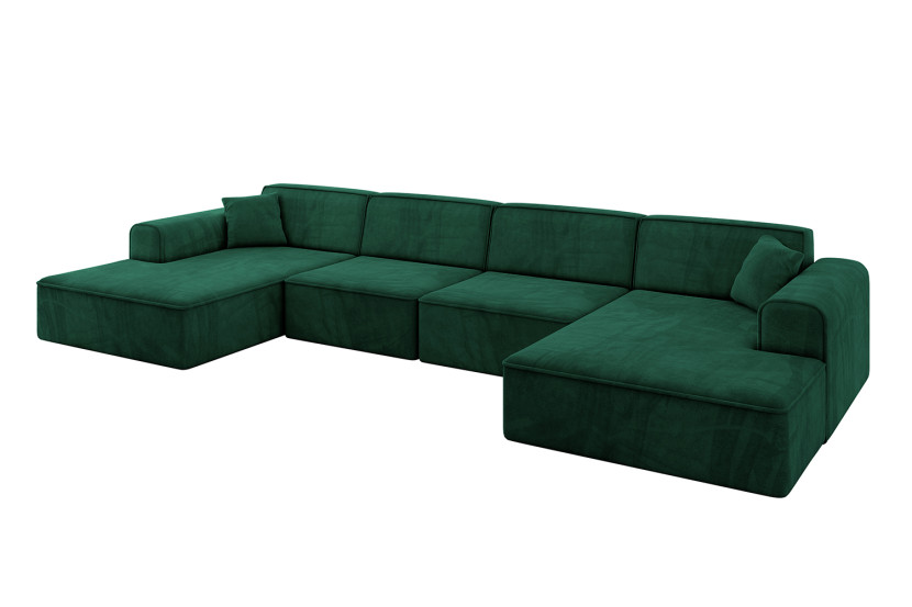 Narożnik uniwersalny bez funkcji spania IREA-U2-v3 386x165x77 Zielony 775580