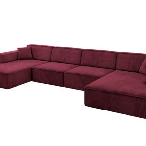 Narożnik uniwersalny bez funkcji spania IREA-U2-v4 386x165x77 Bordowy 775272 Narożnik uniwersalny bez funkcji spania IREA-U2-v4 386x165x77 Bordowy 775272