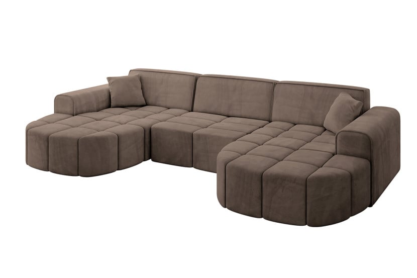 Narożnik uniwersalny bez funkcji spania LIVO-U1 - 315x173x79,5 Brązowy 796026