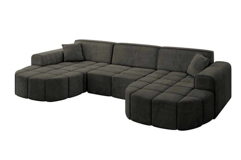 Narożnik uniwersalny bez funkcji spania LIVO-U1 - 315x173x79,5 Czarny 795949