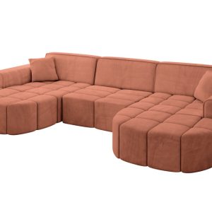 Narożnik uniwersalny bez funkcji spania LIVO-U1 315x173x79,5 Morelowy 796077 Narożnik uniwersalny bez funkcji spania LIVO-U1 315x173x79,5 Morelowy 796077