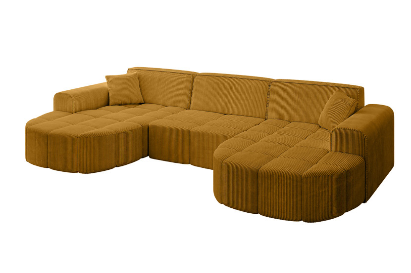 Narożnik uniwersalny bez funkcji spania LIVO-U1 - 315x173x79,5 Żółty 795922