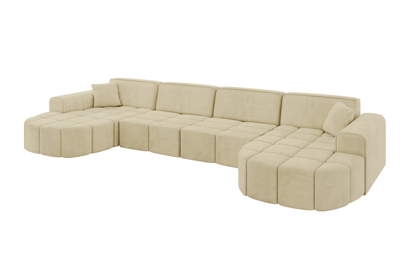 Narożnik uniwersalny bez funkcji spania LIVO-U1 - 400x173x79,5 Beżowy 796068
