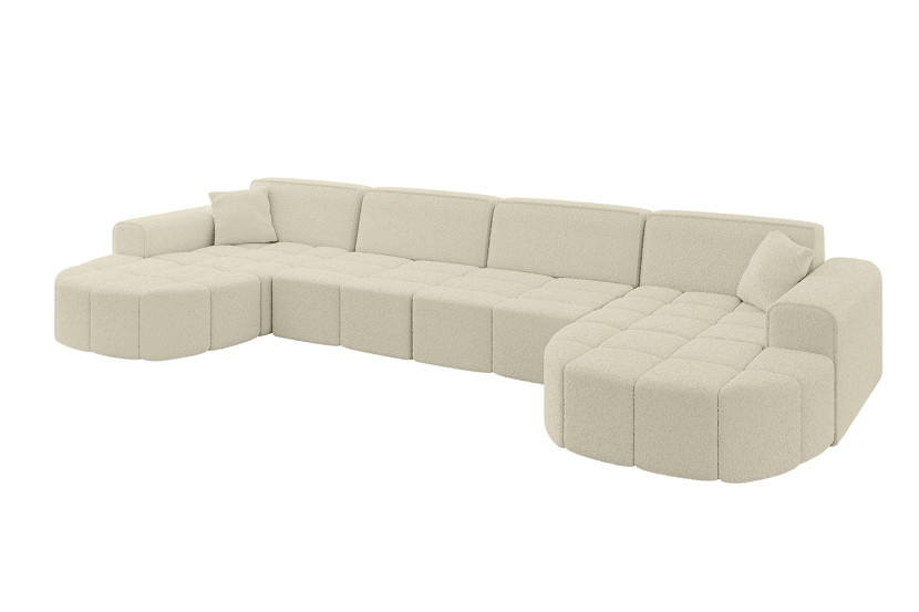 Narożnik uniwersalny bez funkcji spania LIVO-U1 - 400x173x79,5 Beżowy 796174