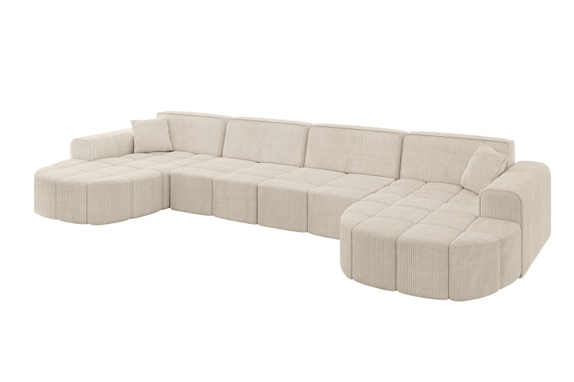 Narożnik uniwersalny bez funkcji spania LIVO-U1 - 400x173x79,5 Beżowy 796062
