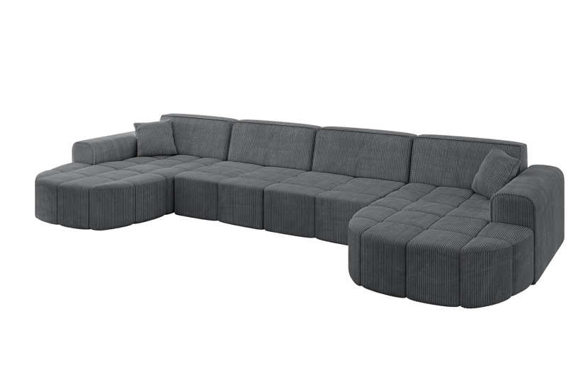 Narożnik uniwersalny bez funkcji spania LIVO-U1/ 400x173x79,5 Ciemnoszary 796034
