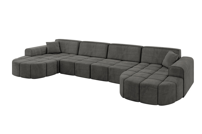 Narożnik uniwersalny bez funkcji spania LIVO-U1/ 400x173x79,5 Ciemnoszary 796021