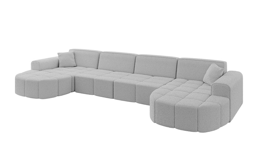 Narożnik uniwersalny bez funkcji spania LIVO-U1/ 400x173x79,5 Jasny szary 796094