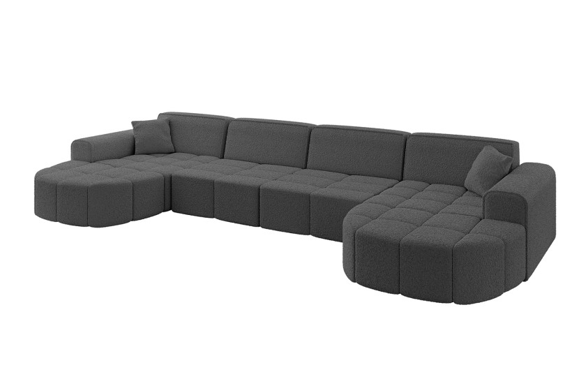 Narożnik uniwersalny bez funkcji spania LIVO-U1 - 400x173x79,5 Szary 795966