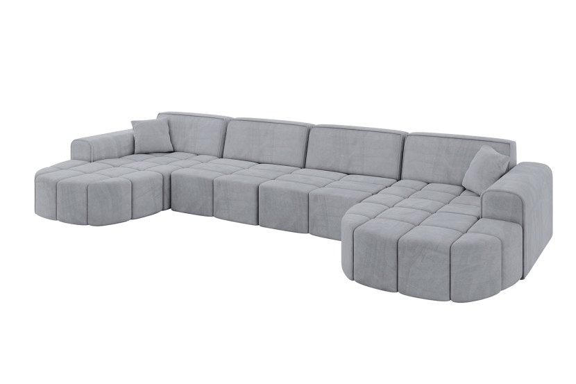 Narożnik uniwersalny bez funkcji spania LIVO-U1 - 400x173x79,5 Szary 796078