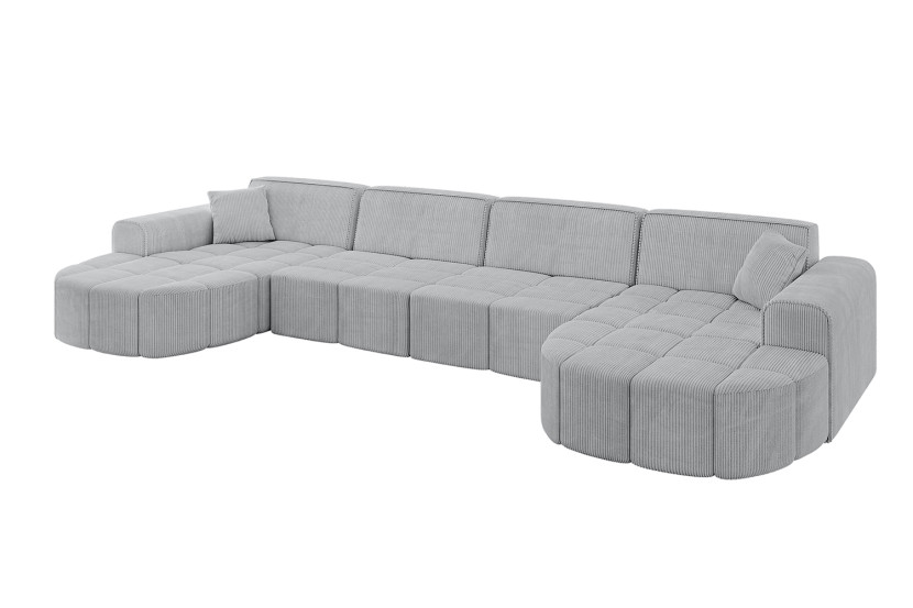 Narożnik uniwersalny bez funkcji spania LIVO-U1 - 400x173x79,5 Szary 795916